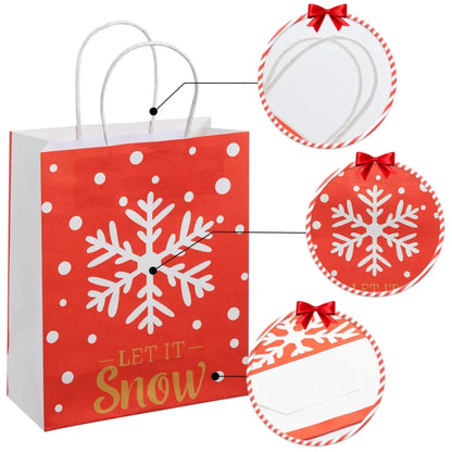 24pcs Christmas Paper Gift Bags