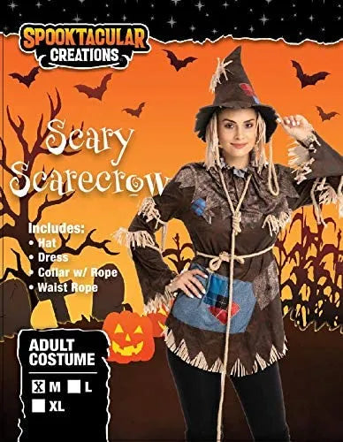 Womens Scary Scarecrow Halloween Costume