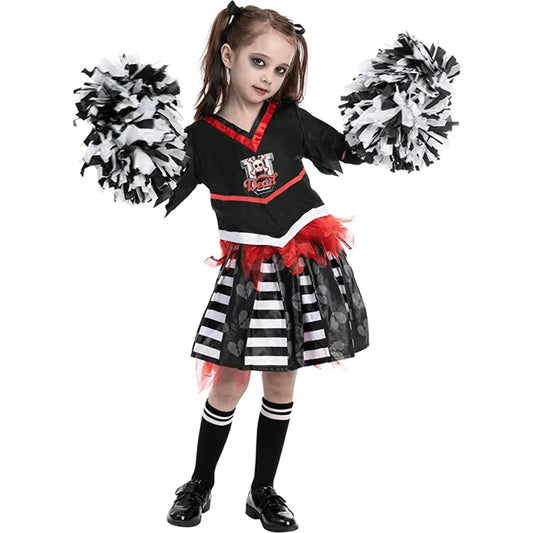 Girls Dead Cheerleader Halloween Costume