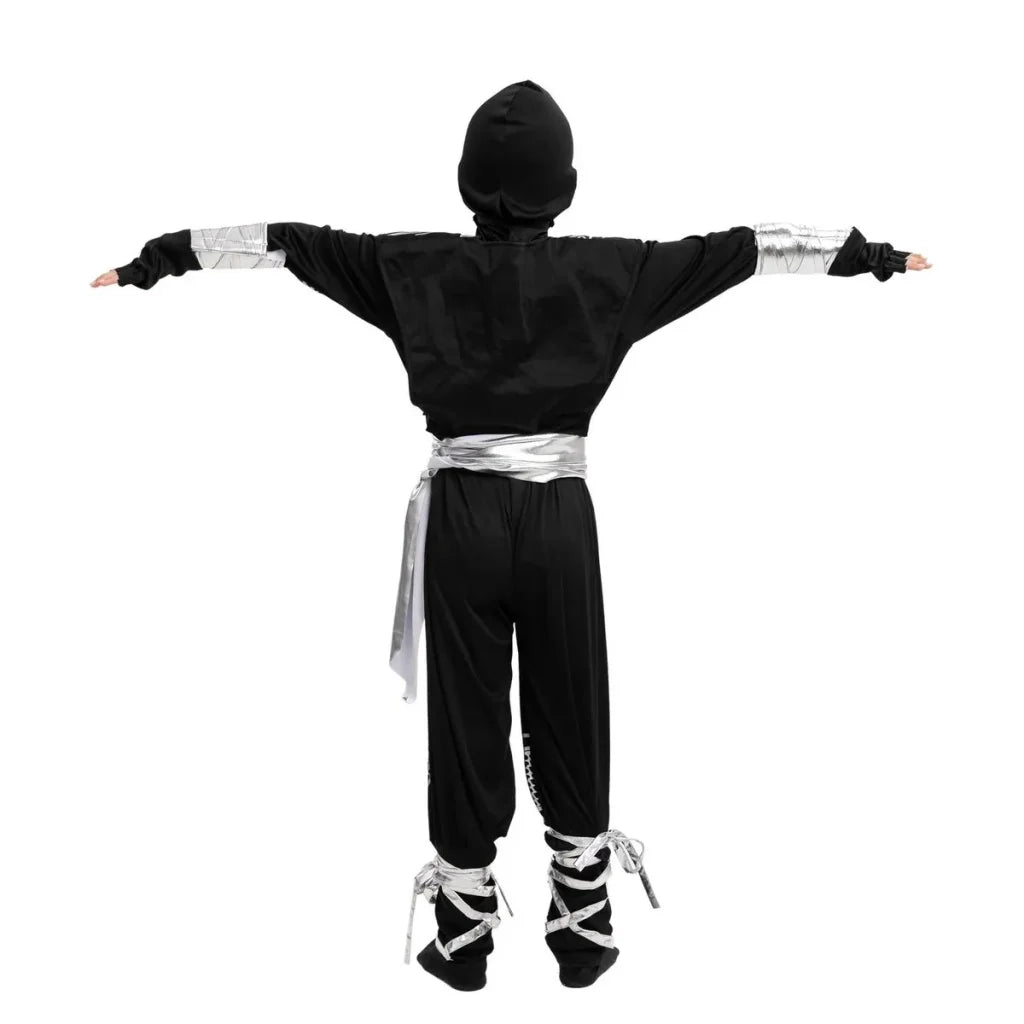 Kids Silver Dragon Ninja Halloween Costume