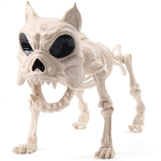 16in Halloween Poseable Puppy Skeleton