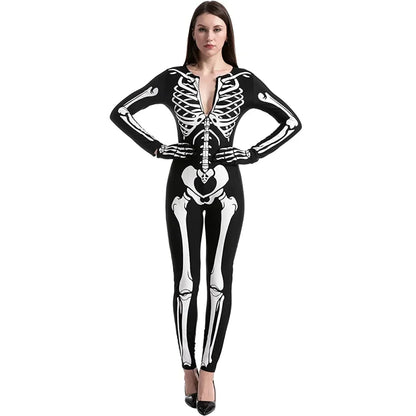 Glow in The Dark Womens Skeleton Costume