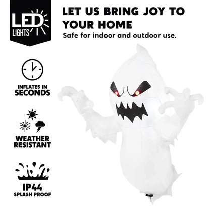 3.5ft Light up Inflatable Ghost Broke out from Window