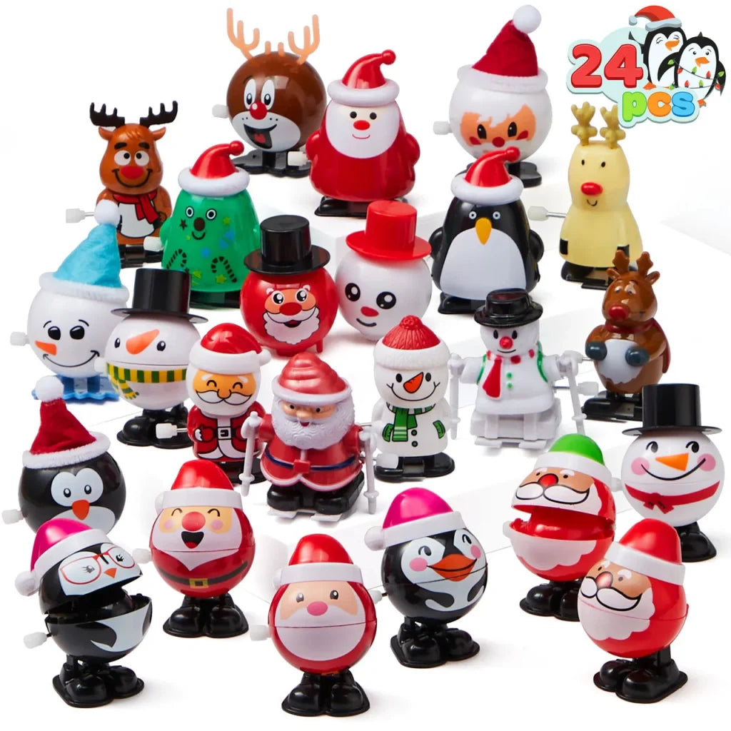 24 Pack Christmas Wind Up Toy Christmas Decoration and Gift