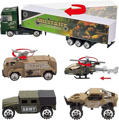 10Pcs Die-cast Military Army Mini Vehicle Toy Set