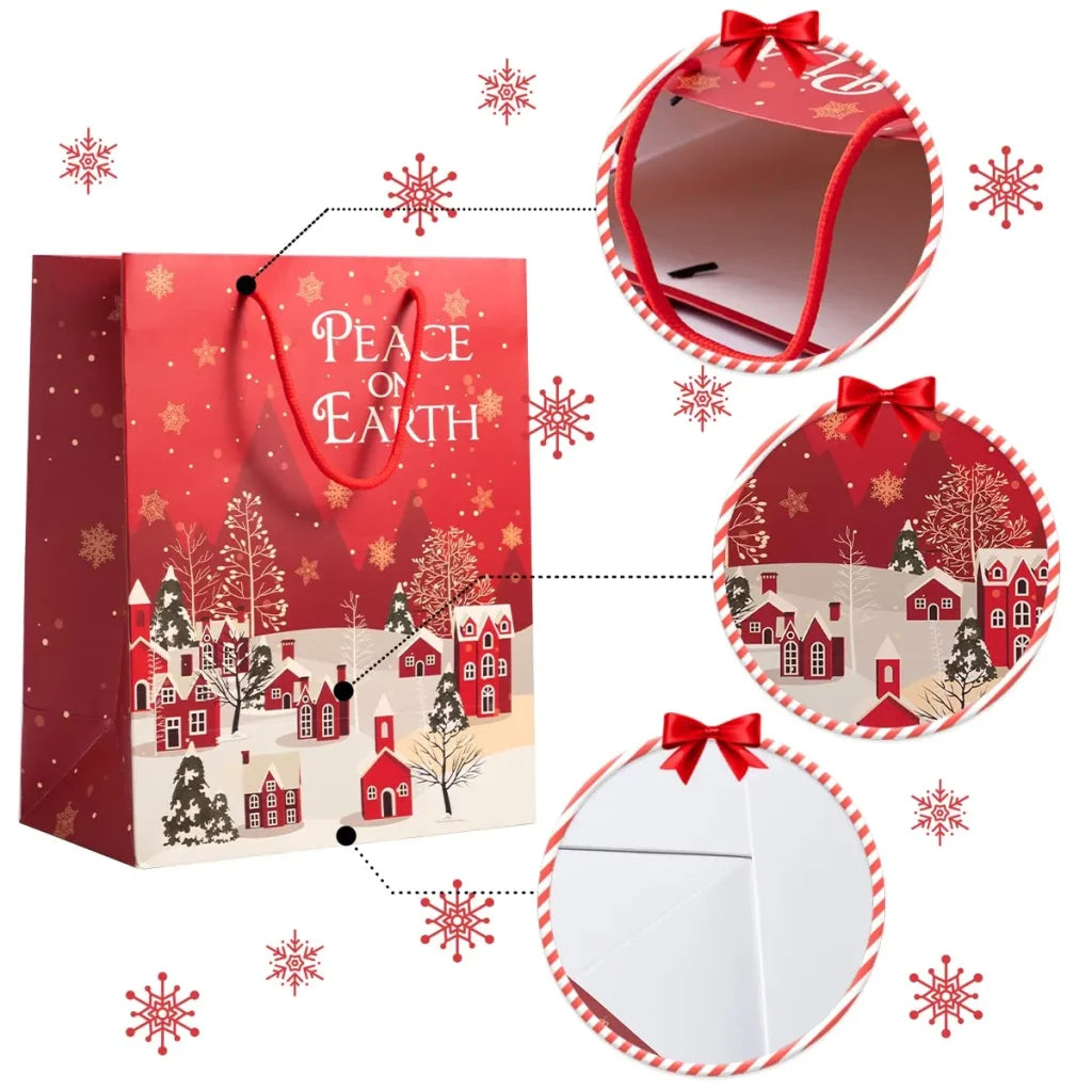 Christmas Goody Paper Bags, 18Pcs