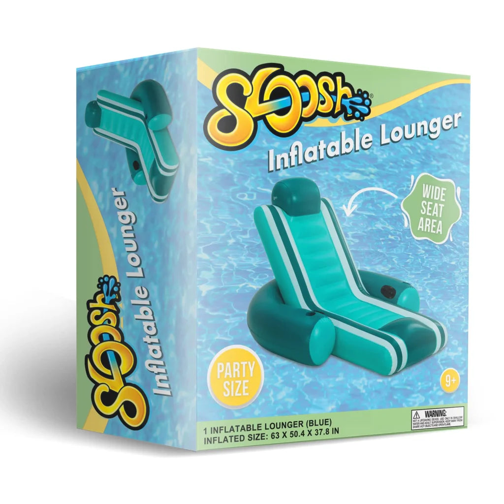 Teal Inflatable Pool Float Recliner Lounger