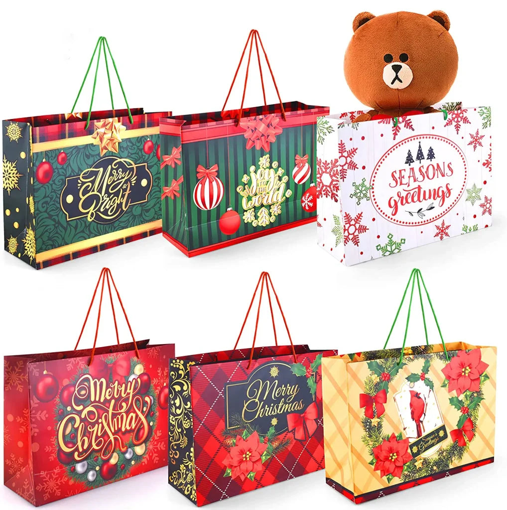 12pcs Large Christmas Gift Bags