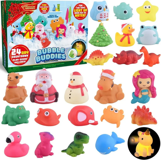 24 Days Light up Bath Toys Advent Calendar