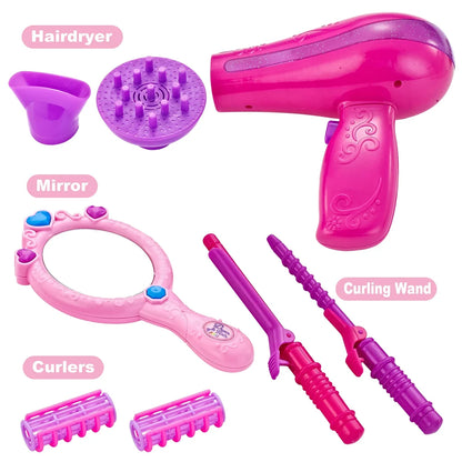 17pcs Girls Beauty Salon Play Set