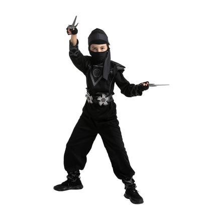 Kids Black Ninja Halloween Costume