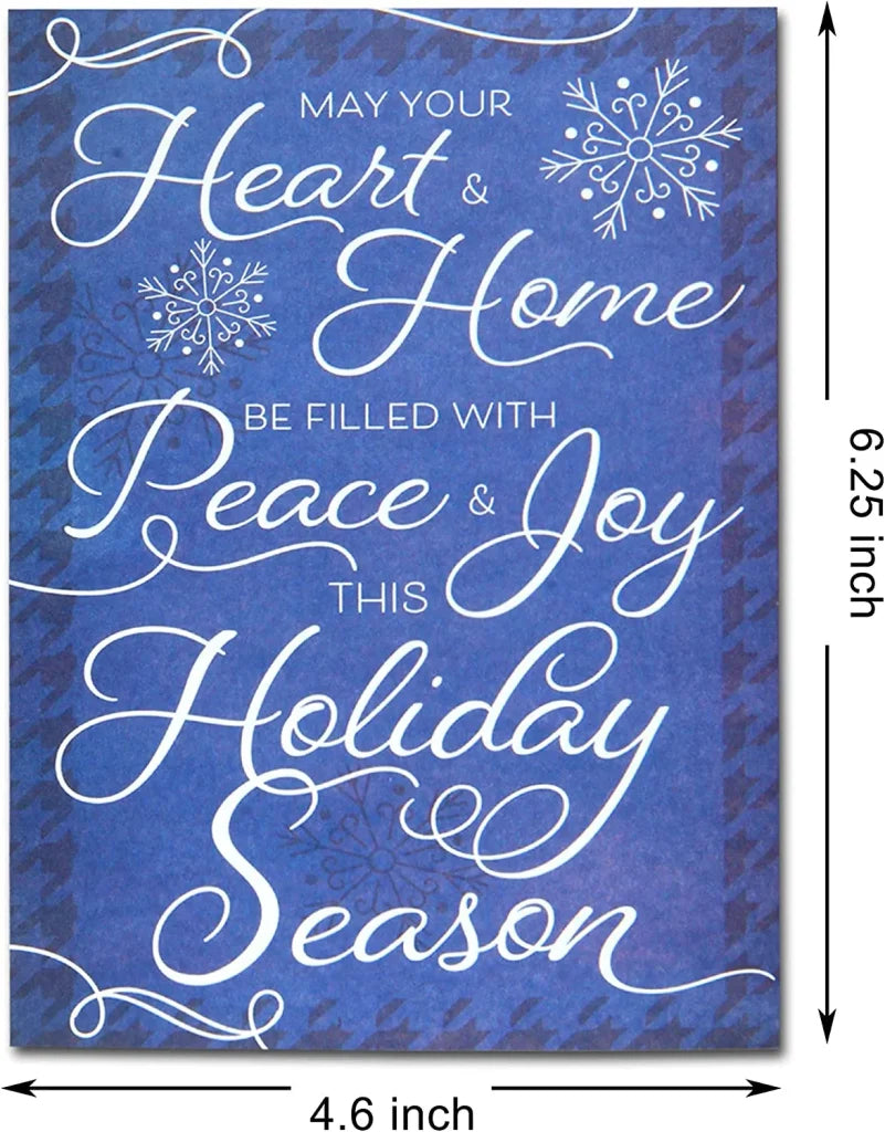 72pcs Christmas Holiday Greeting Cards