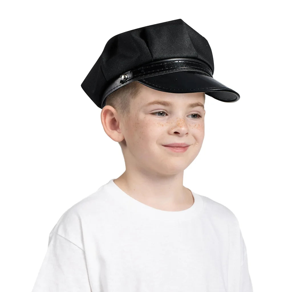 Universal Black Chauffeur Hat for Adults