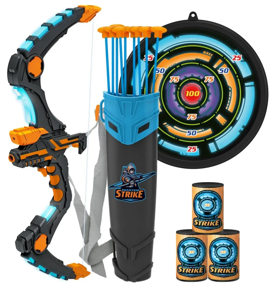 Black Blue Toy Archery Bow and Arrow Set Arcus (S-Bow Boy)