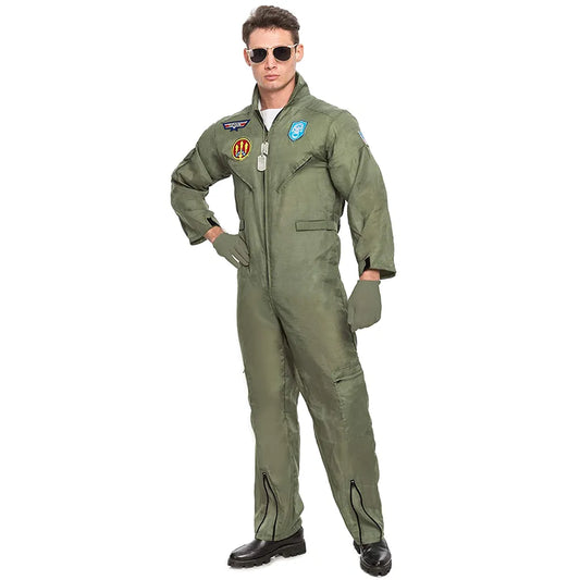 Men Fighter Pilot Halloween Costume