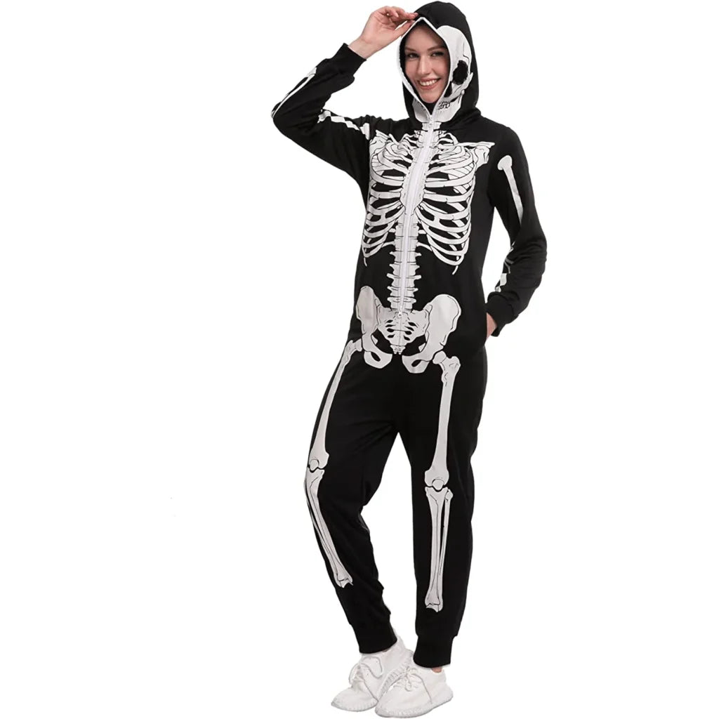 Adult Skeleton Pajamas Jumpsuit