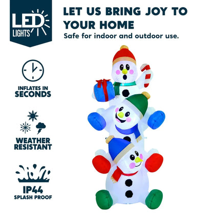 6ft LED Inflatable Snowman Decoration