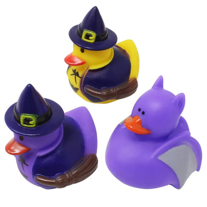 18Pcs Halloween Assorted Rubber Duck Toy