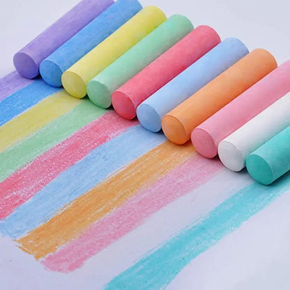 60pcs Sidewalk Chalk Set with 10 Colors