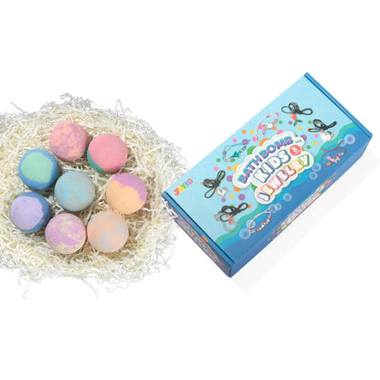 8pcs Bubble Bath Bombs with Surprise Toy Inside