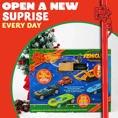 24 Days Christmas Vacation Advent Calendar with Diecast Car