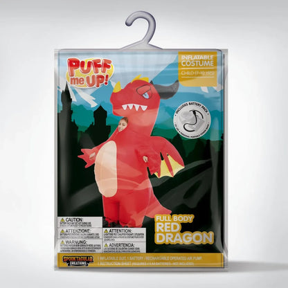 Kids Inflatable Red Dragon Halloween Costume