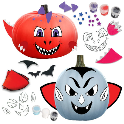 Kids DIY Halloween Arts and Craft Coloring Pumpkin Kit