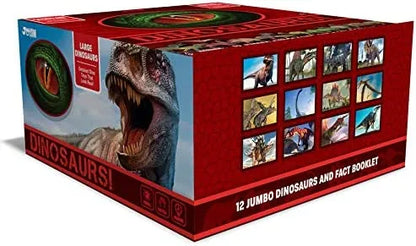 12pcs 7in Dinosaur Figures Playset