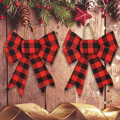 18Pcs Red Plaid Flannel