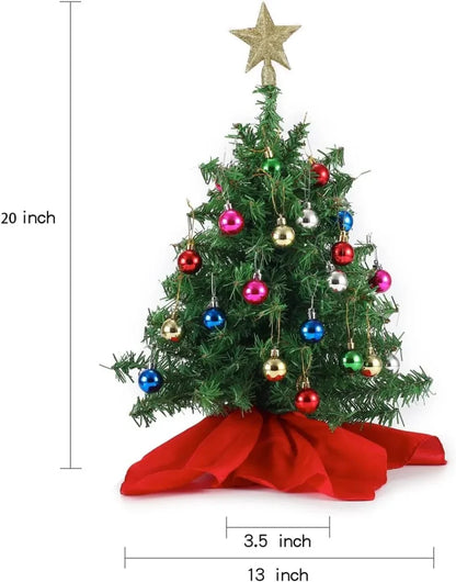 Pre lit LED Table Top Mini Christmas Tree 20in