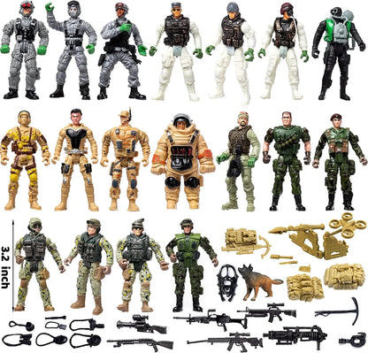 24 Days Military Army Men Action Figures Advent Calendar