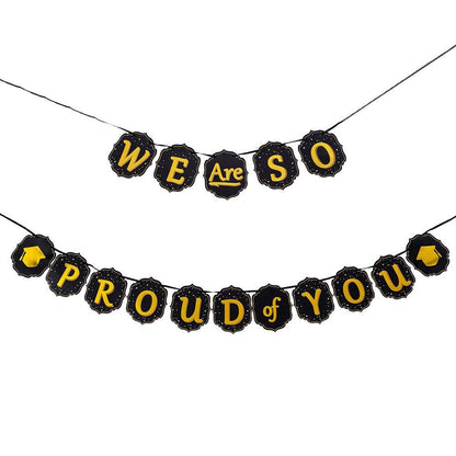 Graduation Party Hanging Swirls Strings Banner