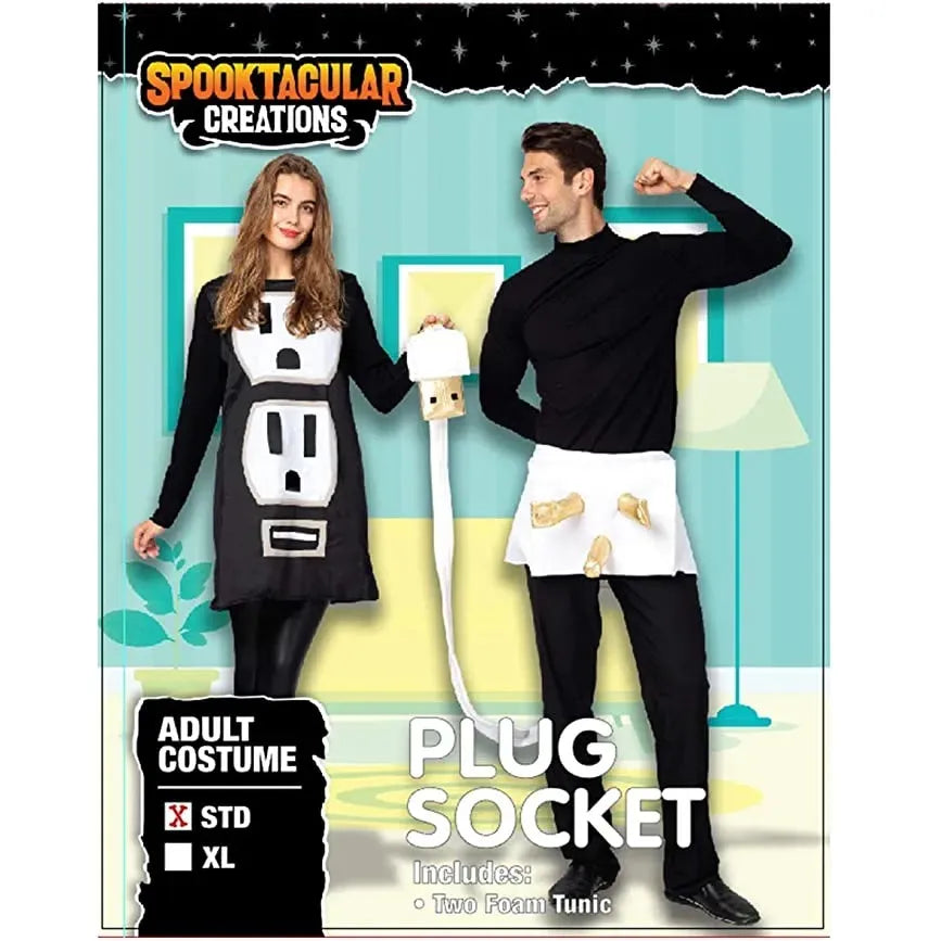 Adult USB Plug and Socket Halloween Costume Set