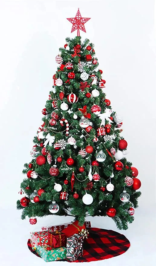 30pcs Red and White Christmas Ball Ornaments