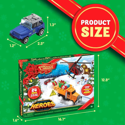 24 Days Die Cast Construction Cars Advent Calendar