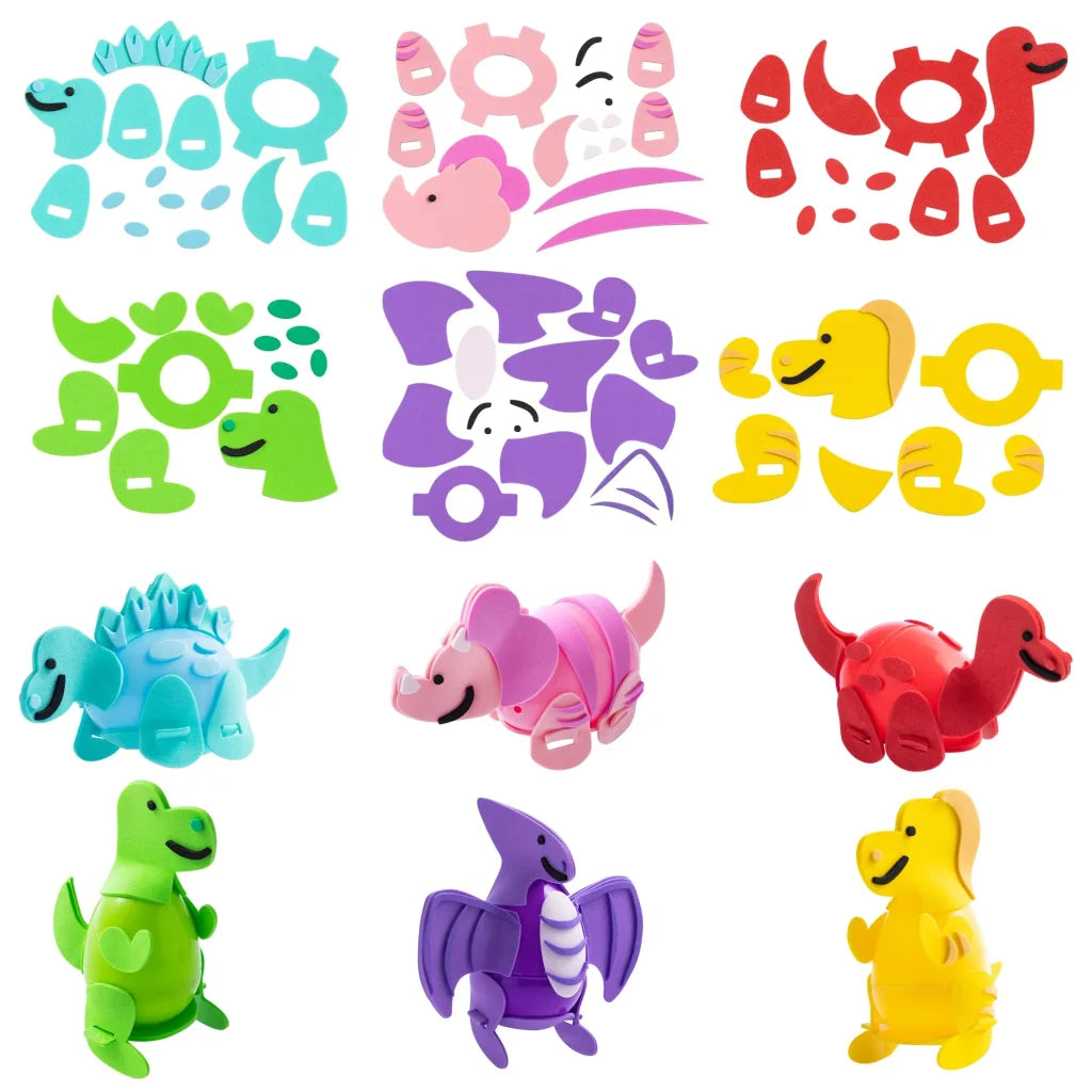 12Pcs Easter Dinosaur Deformation Eggs