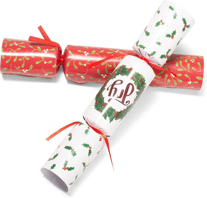 10pcs No Snap Classic Design Christmas Party Crackers