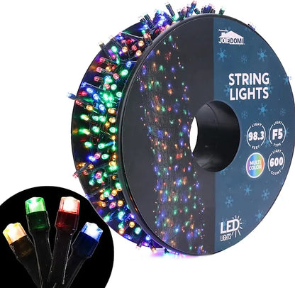 600 LED Cool White Christmas String Lights 98.3ft