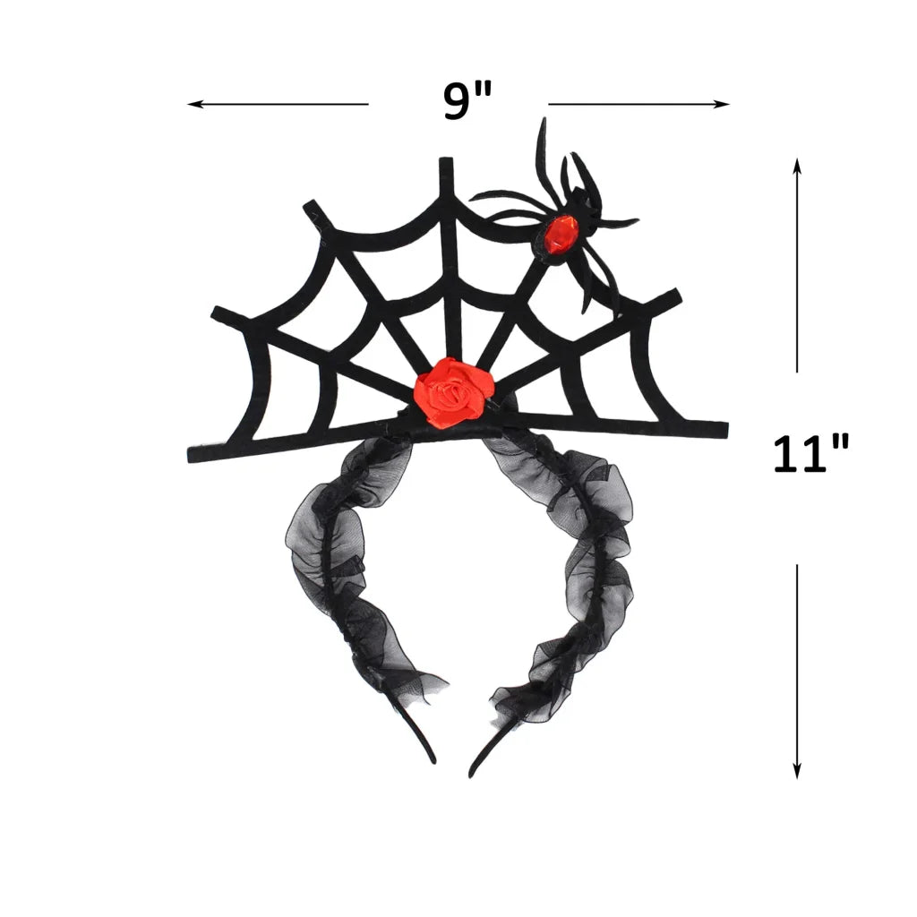 3Pcs Spider Web Headbands Cosplay