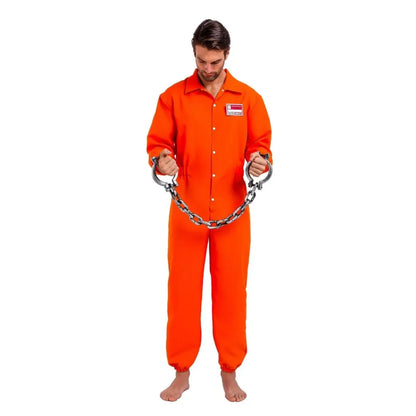 Adult Orange Jumpsuit Prisoner Halloween Costume