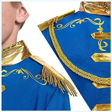 Spooktacular Creations Prince Costume for Boys, Blue Prince Charming Outfit