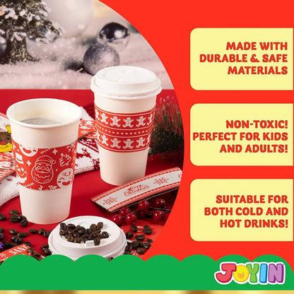 36pcs Christmas Coffee Cup Sleeves