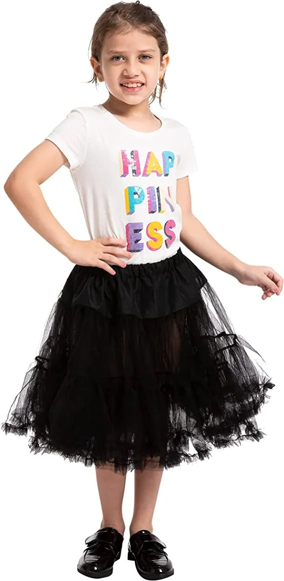 Womens Halloween Black Tutu Skirt