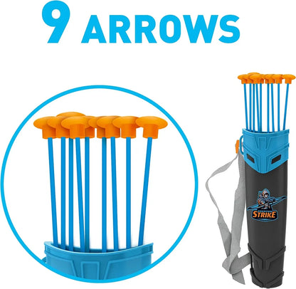 Black Blue Toy Archery Bow and Arrow Set Arcus (S-Bow Boy)