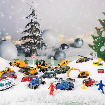 24 Days Die Cast Construction Cars Advent Calendar