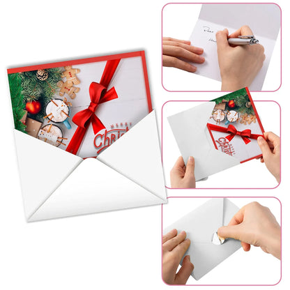 72pcs Christmas Marshmallow Holiday Cards