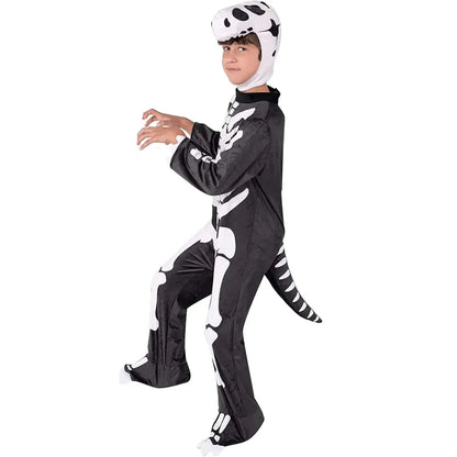 Kids T rex Skeleton Halloween Costume