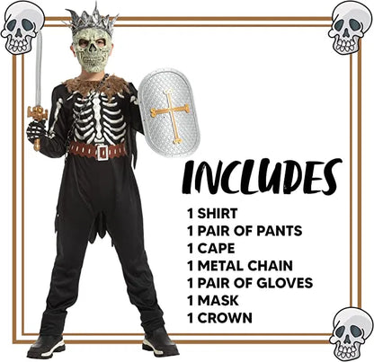 Boys Skeleton Knight Halloween Costume