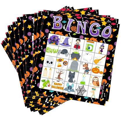 28pcs Halloween Bingo Card Game