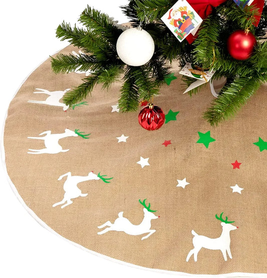 Reindeer Christmas Tree Skirt 48in